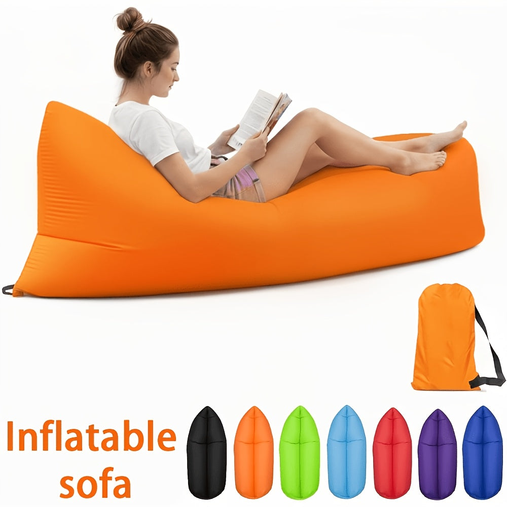 Fauteuil gonflable pliable, canapé pneumatique portable pour camping, plage, festivals, réunions en plein air, gonflage rapide, adultes, violet, bleu, vert, noir, rouge, jaune, orange