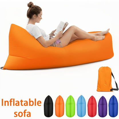 Fauteuil gonflable pliable, canapé pneumatique portable pour camping, plage, festivals, réunions en plein air, gonflage rapide, adultes, violet, bleu, vert, noir, rouge, jaune, orange