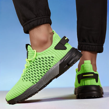 Chaussures de course pour hommes, baskets légères et respirantes - Chaussures de sport, marche, tennis, fitness et décontractées pour hommes, confortables et tendance, multicolores