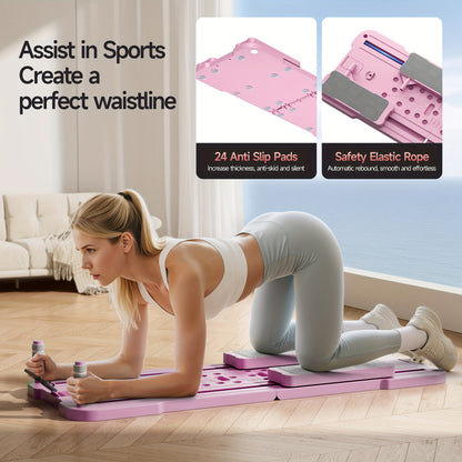 Planche de Pilates Reformer portable 9-en-1 pour salle de sport à domicile – Appareil multifonction pour abdominaux et pompes, entraîneur complet du corps, équipement de renforcement musculaire, cadeau idéal pour elle et lui