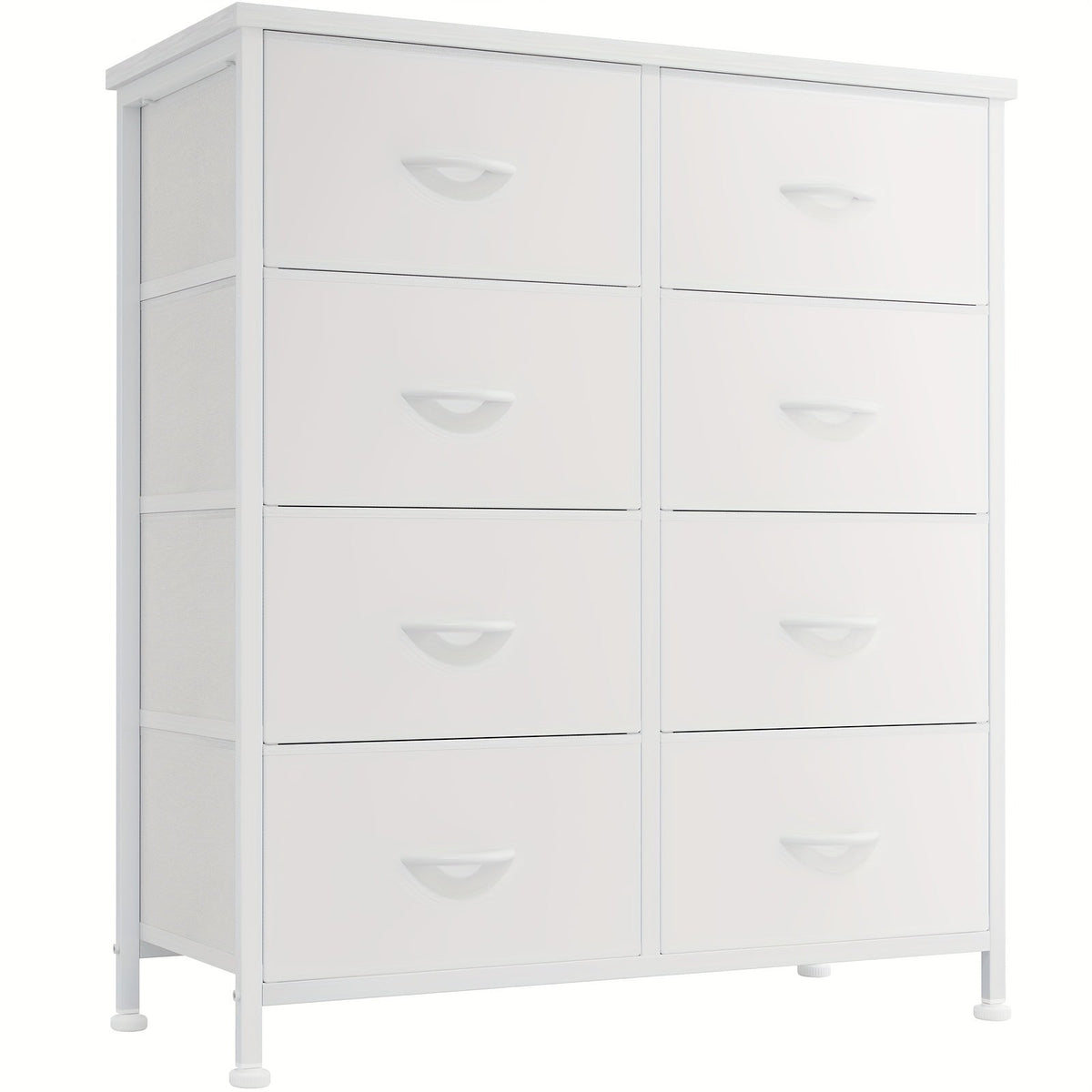 Meuble à tiroirs avec cadre en métal et dessus en bois massif – Organisateur de rangement pour bureau à domicile, 2 à 10 tiroirs, assemblage requis – Blanc, gris, noir, brun rustique – Caisson de rangement pour chambre, salon et bureau