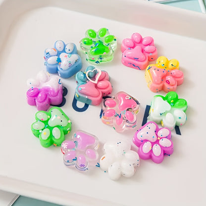Mini jouets squishy en forme de patte de chat, lot de 10/20/30 - Squishies anti-stress doux pour enfants, cadeaux d'anniversaire, garnitures d'œufs de Pâques, cadeaux de Noël et d'Halloween, couleurs assorties aléatoires