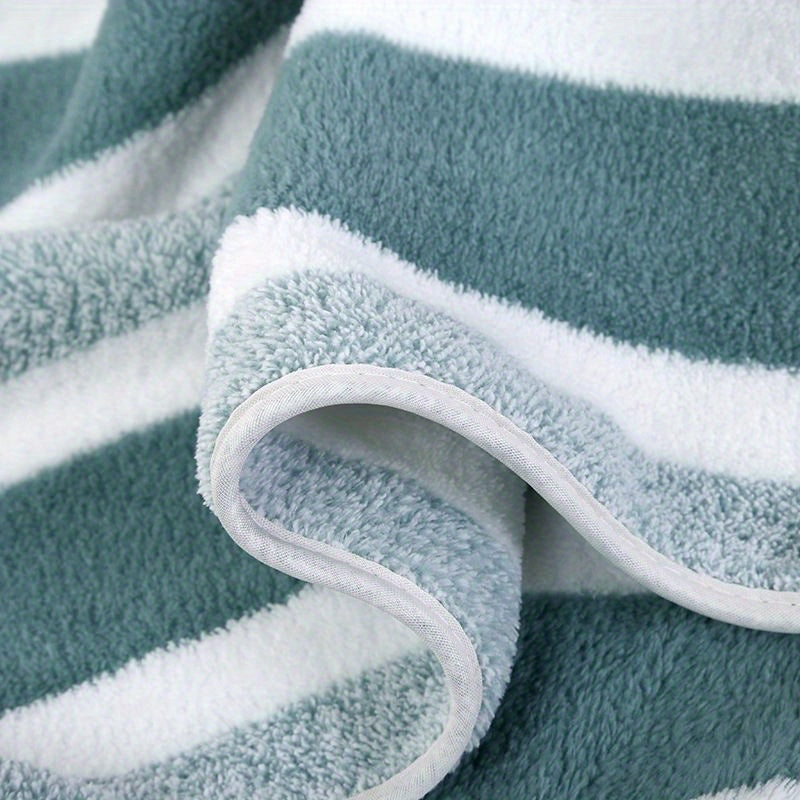 Ensemble de serviettes de bain rayées, absorbantes, à séchage rapide, ultra douces et douces pour la peau, 70 x 140 cm, pour la maison, la salle de bain ou la plage – Disponible en lot de 1 ou 4, plusieurs couleurs au choix