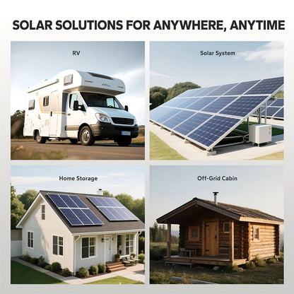 Contrôleur de charge solaire MPPT 100 A avec écran LCD et suivi automatique – Compatible avec les batteries au plomb, au lithium et LiFePO4, pour systèmes solaires hors réseau, camping-cars, bateaux et maisons