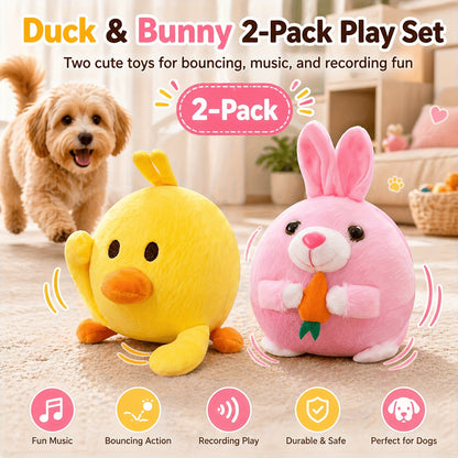 Jouet rebondissant pour chien rechargeable par USB – Balle électronique avec capteur de mouvement, bruit de cochon et enregistrement vocal, jouet interactif lavable pour petits chiens et chiots
