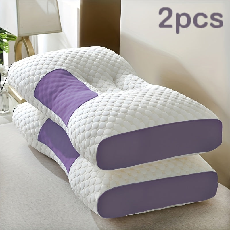 Lot de 2 oreillers de lit – Coussins ultra-doux avec soutien cervical et housses amovibles lavables en machine, sommeil profond et respirant, confort toutes saisons pour la chambre à coucher