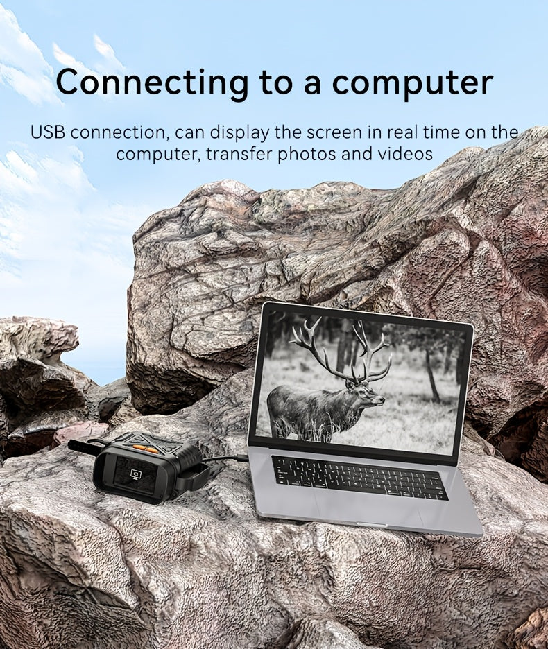 Jumelles de vision nocturne 4K pour adultes – Zoom numérique 10x, écran HD 2,8", illuminateur infrarouge 7 niveaux, photo et vidéo 12 MP, rechargeables – Parfaites pour la chasse, le bateau et l'exploration en plein air, cadeau pour hommes