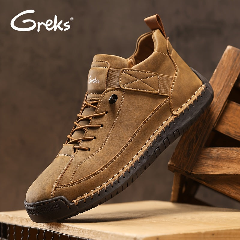 Bottines sans lacets pour hommes, mocassins mi-hauts légers, semelle amortissante antidérapante pour la marche, la conduite, le bureau décontracté, semi-formel, printemps, automne, UE 34,5-48