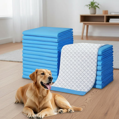 Alèses pour chiens XXXXL extra larges, 8 couches, super absorbantes, étanches et jetables pour le dressage des chiots – Paquet de 40/60/80/120 – Pour chiens, chats, lapins et usage post-opératoire – Velora