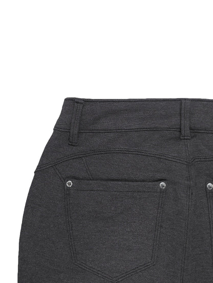 Jean skinny stretch taille haute pour femme, détail bouton en métal, style urbain, pantalon en jean coupe ajustée, 10 couleurs, S-XXL