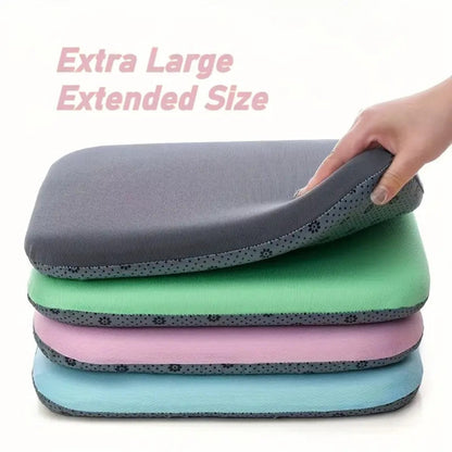 Coussin de siège ergonomique extra large, 39,9 cm, mousse polyuréthane haute densité, base antidérapante, housse lavable et respirante pour chaise de bureau et siège de voiture – Soutien prolongé de l'assise