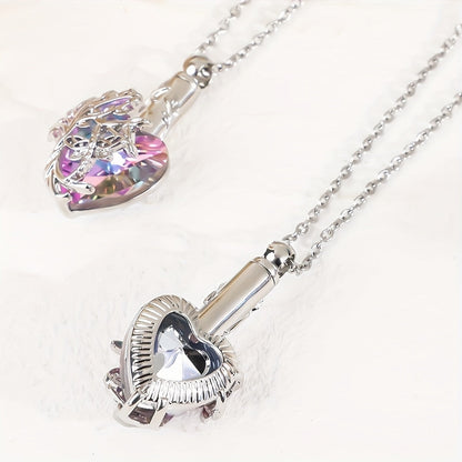 Ensemble de 3 colliers urnes colorés pour cendres - Pendentifs commémoratifs cylindriques papillon et libellule pour la perte d'un proche ou d'un animal, à partager en famille, coffret de bijoux souvenir (3 pièces)