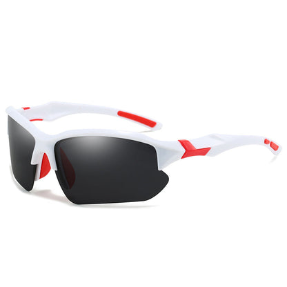 Lunettes de soleil sport polarisées demi-monture pour hommes, protection UV400, lunettes légères pour le ski, la conduite, la course, la pêche et les activités en plein air, lot de 3 ou lot de 10