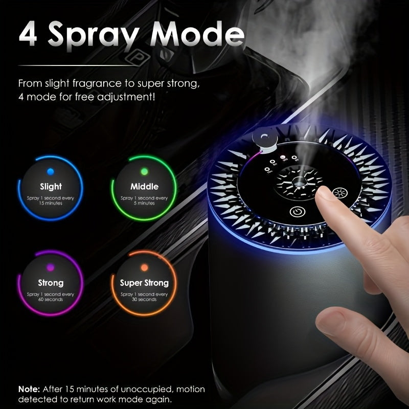 Diffuseur d'aromathérapie pour voiture ciel étoilé – Désodorisant intelligent rechargeable avec projection de toit étoilé, chargement USB, décoration intérieure de voiture et diffuseur de parfum