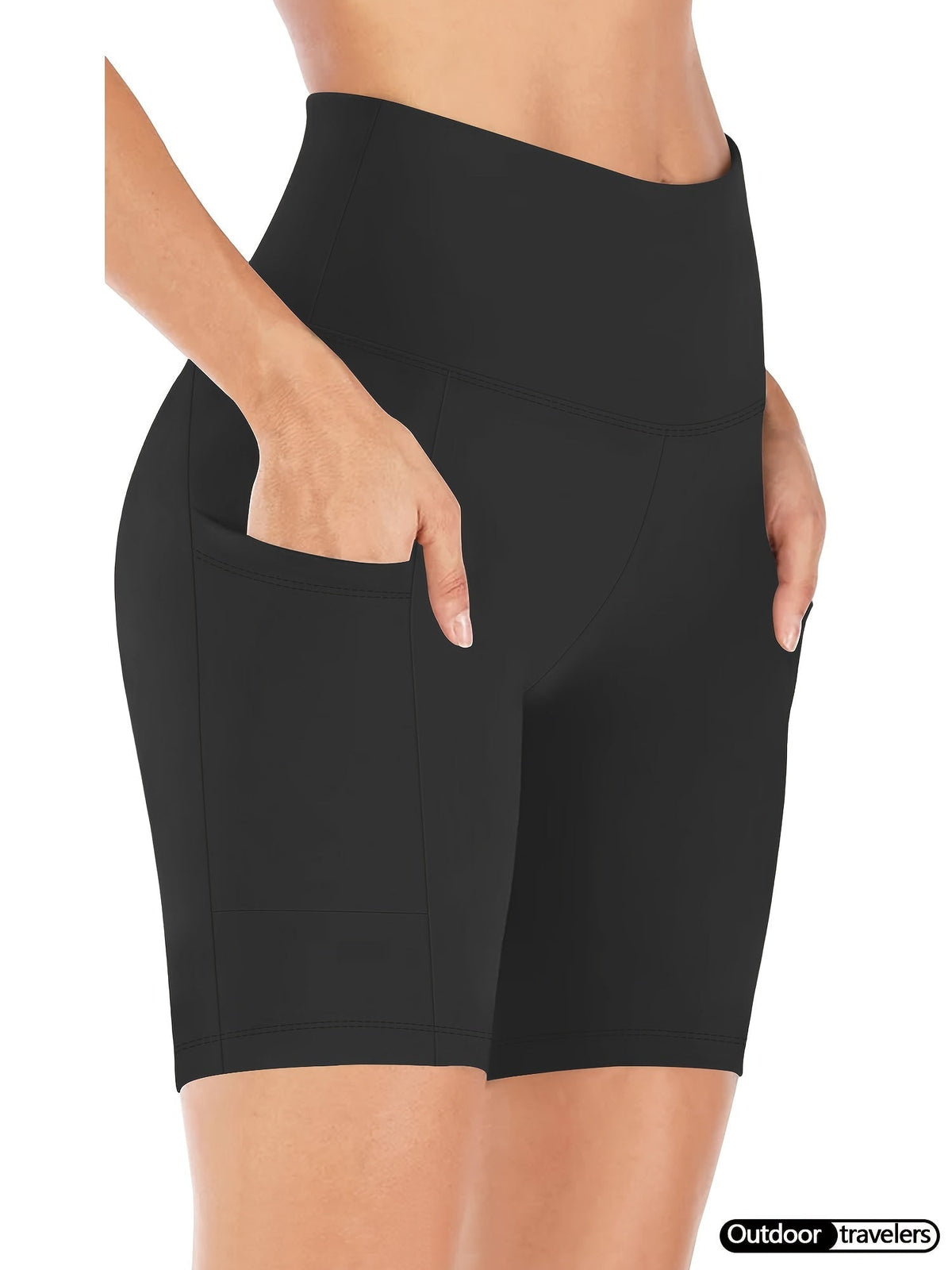 Shorts de yoga taille haute pour femmes, shorts de cyclisme hautement élastiques et absorbant la transpiration avec contrôle du ventre, shorts de sport extensibles pour l'entraînement, la course, la salle de sport, le fitness et le quotidien