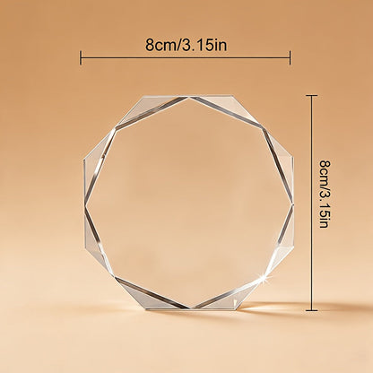 Souvenir en cristal gravé au laser avec photo de chien - Objet décoratif octogonal avec gravure 3D, cadeau commémoratif éternel pour les amoureux des chiens, idéal pour les anniversaires et en hommage à un animal disparu
