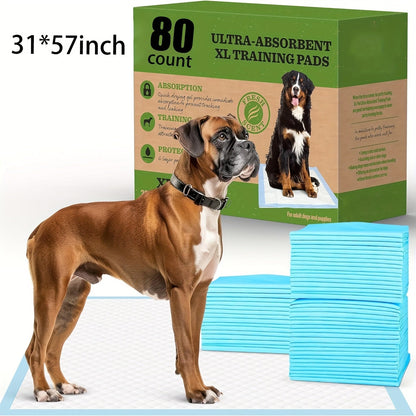 Tapis de propreté XXXL pour chiens, extra larges, 8 couches, super absorbants et anti-fuites – Alèses jetables pour chiots, idéales pour voitures, cages et canapés, tailles multiples 80x120 cm, 80x90 cm, 145x80 cm