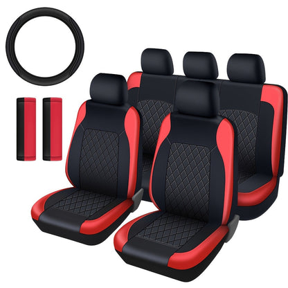Housses de siège auto universelles en cuir synthétique, imperméables et matelassées, avec rembourrage en mousse, adaptées à toutes les saisons pour voitures, SUV et camions, gris, noir, rouge, bleu, lot de 1 ou 12 pièces