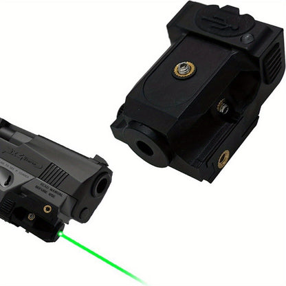 Viseur laser vert ultra-compact pour armes de poing et pistolets – Recharge USB magnétique, rail Picatinny 20 mm, interrupteur marche/arrêt ambidextre, nylon PA66, portée visible de 150 à 300 m – 7 variantes de couleurs et de charge