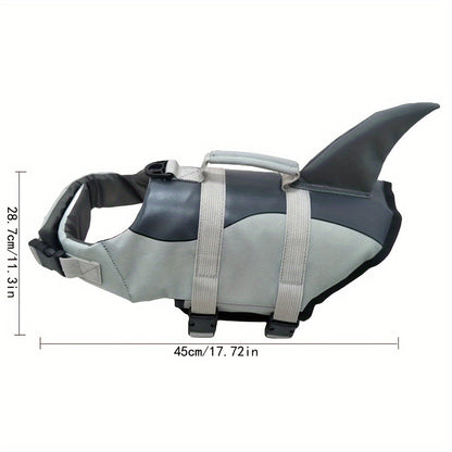 Gilet de sauvetage pour chien style requin ou sirène – Vêtements de natation pour animaux, maillot de bain d'été pour chiens de petite, moyenne et grande taille, gilet de flottaison de sécurité XS S M L XL, costume amusant pour la plage et la piscine