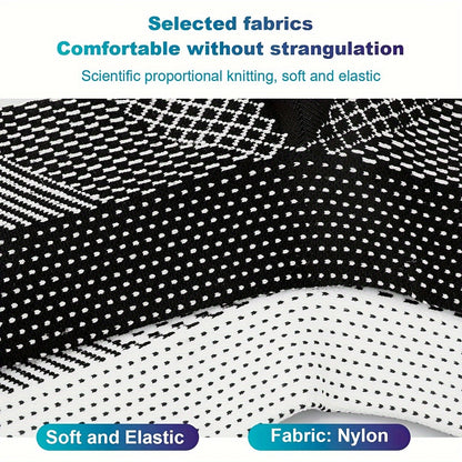 3 paires de chaussettes de compression à bout ouvert pour hommes et femmes, chevillères respirantes pour la course, la randonnée, le cyclisme et le quotidien, S-XL