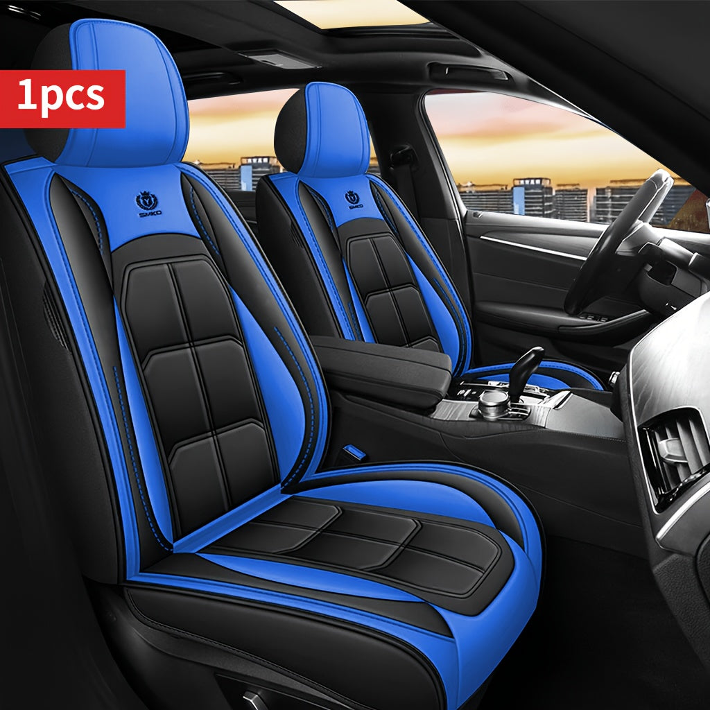Housse de siège de voiture en similicuir, protection de siège universelle avec rembourrage en mousse pour berline, SUV et pick-up – Durable, confortable, amélioration de l'intérieur de luxe, disponible en 7 coloris pour sièges avant ou arrière
