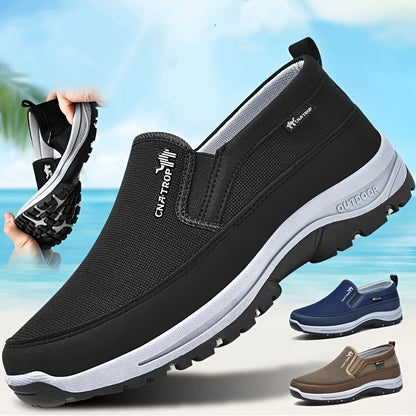Chaussures de marche décontractées pour hommes - Baskets légères et confortables au quotidien avec soutien amorti pour la marche, les voyages et une utilisation quotidienne, disponibles en gris, noir, marron et bleu marine, tailles US 7,5 à 12,5
