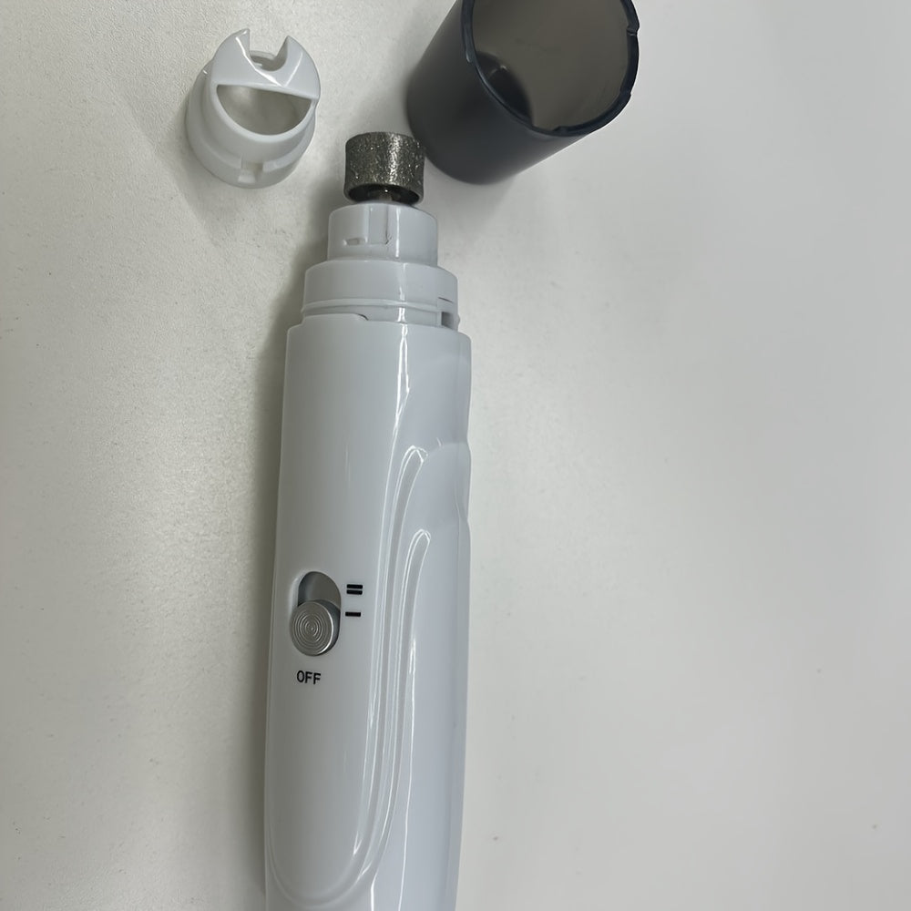 Lime à ongles électrique pour chiens et chats – Ponceuse à griffes silencieuse rechargeable par USB avec 2 vitesses et 3 tailles d'ouverture, outil de soin sécurisé à faible niveau sonore