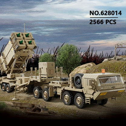 Set de construction de camion lance-missiles de 2566 pièces - Kit de briques pour modèle de véhicule militaire pour adultes, jouet de collection pour exposition, cadeau de loisir STEM pour hommes et adolescents | Ensemble de construction 628014