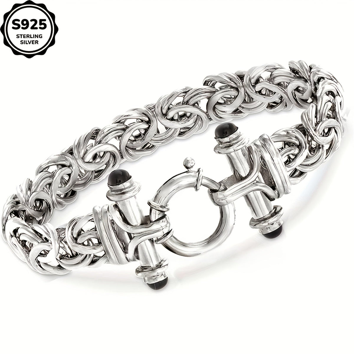Bracelet classique pour femme en argent sterling 925 avec coffret cadeau - Élégant bijou de poignet argent et or pour anniversaire, Saint-Valentin, remise de diplôme, Noël et cadeaux pour occasions spéciales