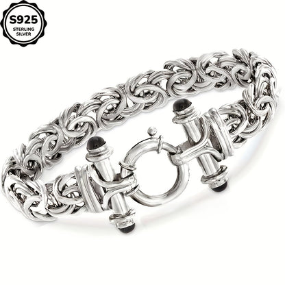 Bracelet classique pour femme en argent sterling 925 avec coffret cadeau - Élégant bijou de poignet argent et or pour anniversaire, Saint-Valentin, remise de diplôme, Noël et cadeaux pour occasions spéciales