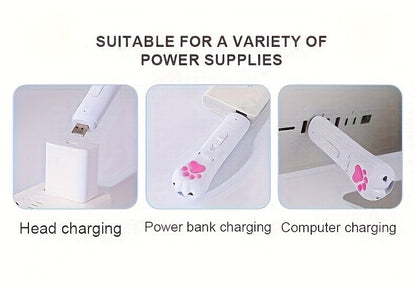 Jouet interactif 7-en-1 pour chat, rechargeable par USB – 7 modes de jeu pour chats et chiens d'intérieur, jouet d'exercice pour la chasse, souris bonus incluse, cadeau idéal pour Noël et les anniversaires des animaux de compagnie