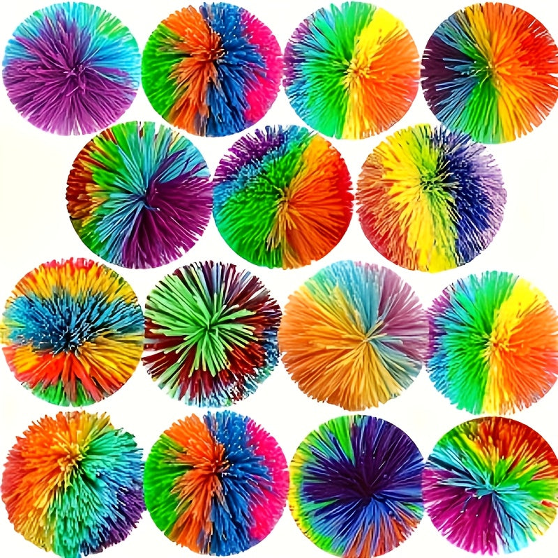 Ballons à picots sensoriels rebondissants pour enfants – Lot de balles anti-stress élastiques et colorées pour le jeu sensoriel, cadeaux d'invités, prix de classe, cadeaux d'anniversaire | Pack de 7 ou 16 pièces