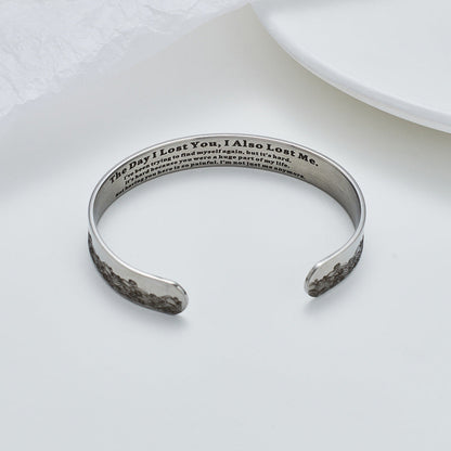 Bracelet jonc ouvert réglable en mémoire d'un animal de compagnie pour les amoureux des animaux – Bijou commémoratif style vintage, bracelet argenté en forme de C, cadeau attentionné de sympathie et d'anniversaire pour la perte d'un animal