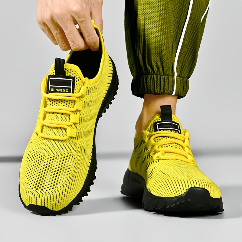 Baskets respirantes en maille pour hommes – Chaussures de sport légères et antidérapantes, coupe basse, pour la course, le jogging, la salle de sport, les activités en extérieur et le quotidien, tailles US 6.5–13.5