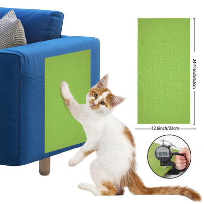 Protecteurs de meubles anti-griffes pour chat auto-adhésifs - Protections découpables pour canapé et mur, dispositifs de dissuasion durables contre les griffades de chat pour canapé, chaise, cadre de porte