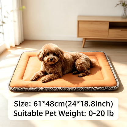 Tapis rafraîchissant pour chien pour l'été – Coussin rafraîchissant pour animal en polyester doux avec soutien cervical, tapis de sol de couchage intérieur pour chiens et chats très petits, petits et moyens, lit de soulagement de la chaleur