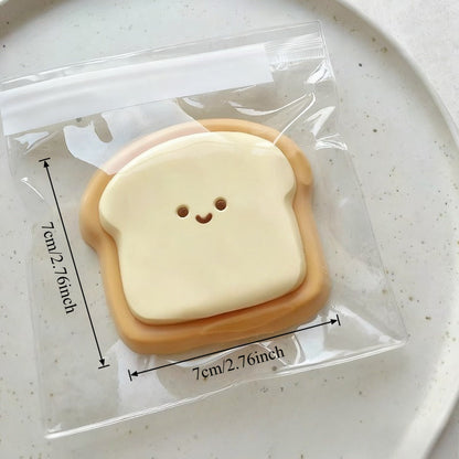 Toast Bread Squishy Slow Rising Stress Relief Toy, Soft Cute Kawaii Fidget Squeeze Toy for Kids Teens Adults, Office Desk Relaxation Sensory Toy, Fun Birthday Holiday Gift