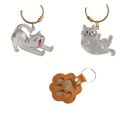 Lot de 3 breloques souvenir pour poils d'animaux – Pendentifs de conservation de fourrure pour sacs, porte-clés et téléphones, accessoires commémoratifs pour honorer votre chat ou chien bien-aimé, cadeau de sympathie unique pour la perte d'un animal