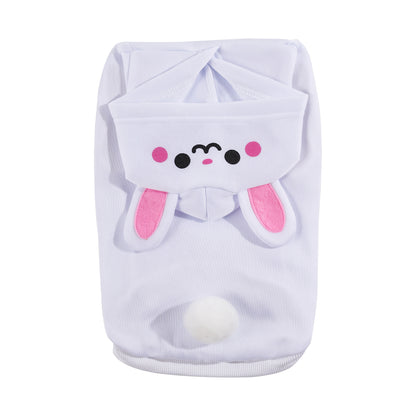 Cute Cartoon 3D Animal Dog Hoodie - Warm Polyester Knit Pet Sweatshirt for Small & Medium Dogs, Newborn Puppies, All-Season Puppy Clothes with Funny Animal Costume Design, Cozy Dog Outfit for Indoor & Outdoor Wear