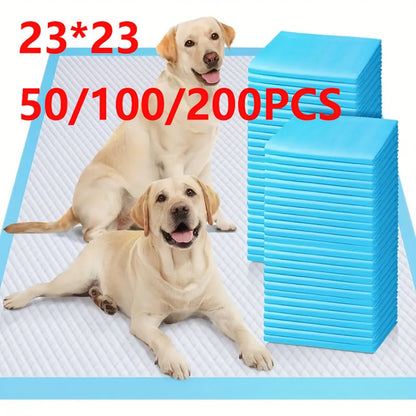 Alèses de dressage pour chiens extra larges jetables 60x60 cm, anti-fuites, anti-odeurs, absorbantes, pour chiots, accessoires pour la propreté, paquet de 50, 100 ou 200