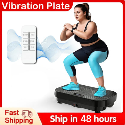 Plateforme vibrante pour la perte de poids et le drainage lymphatique – Appareil d'entraînement complet du corps avec 99 à 200 niveaux de vitesse, moteur silencieux, salle de sport portable à domicile, tonification musculaire, capacité de 150 kg