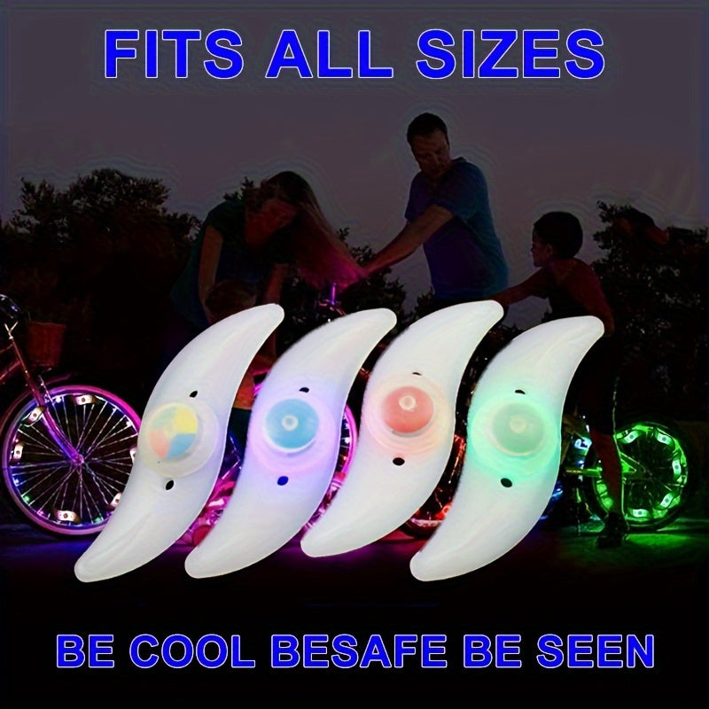LED Bike Spoke Lights 8 Pack Bicycle Wheel Tire Lights Waterproof Safety Night Riding Lights Visible 360° for Road Mountain Bike Adults Kids Men Women Cycling Accessories Gift
