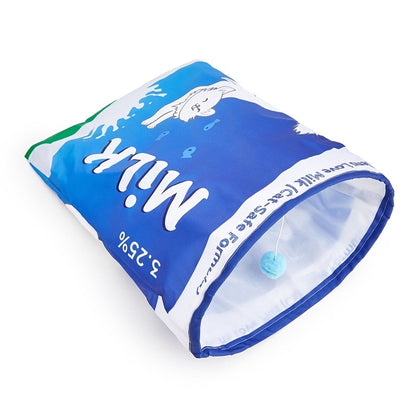 Tunnel de jeu bruyant pour chat avec papier froissé – Jouet sensoriel sonore d'auto-divertissement pour chats d'intérieur, puzzle interactif anti-ennui, 4 styles amusants incluant un sac à friandises et un design à pompon en fourrure