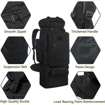 Sac à dos de randonnée grande capacité 26-42 L extensible - Sac pour camping, alpinisme, homme et femme, sac de jour léger pour les loisirs et l'aventure