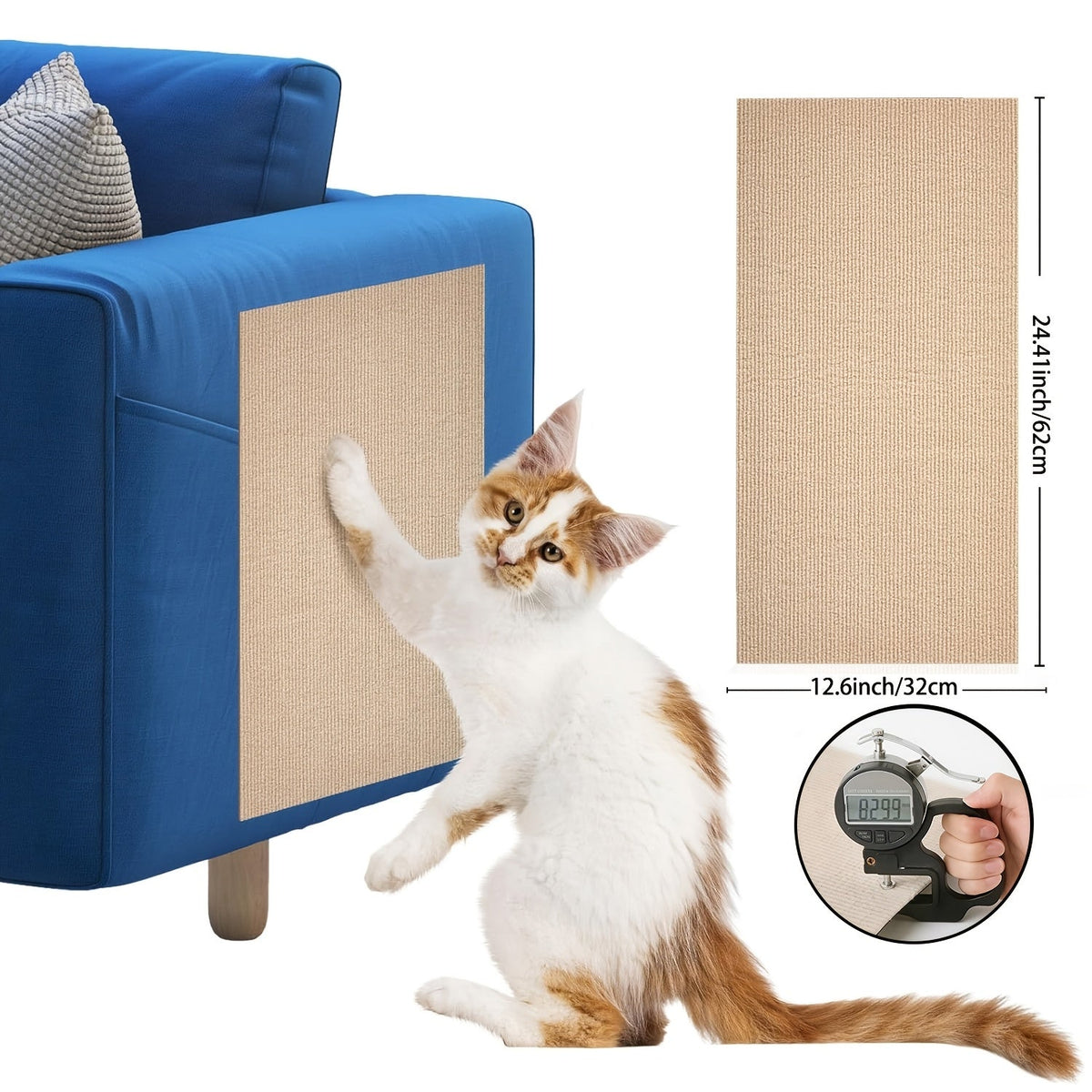 Protecteurs de meubles anti-griffes pour chat auto-adhésifs - Protections découpables pour canapé et mur, dispositifs de dissuasion durables contre les griffades de chat pour canapé, chaise, cadre de porte