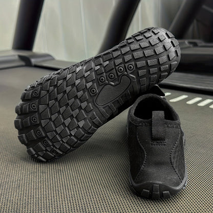 Water Shoes Men Women Quick Dry Aqua Shoes for Beach Swimming Yoga Fitness Outdoor, Non-Slip Rubber Sole Lace-Up Round Toe Striped Design, Barefoot Feel Lightweight - US 4.5 to 14