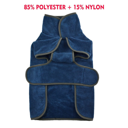 Peignoir pour chien à séchage rapide, super absorbant, serviette de bain pour animaux, manteau pour chiens petits, moyens et grands, XS S M L XL XXL 3XL, 7 couleurs : bleu clair, rose vif, orange, bleu foncé, vert, kaki, rose