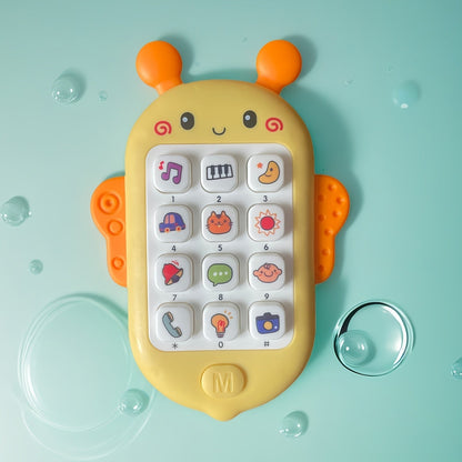 Jouet téléphone pour tout-petit avec lumières et chansons, jouet éducatif d'éveil sans pile, téléphone portable interactif pour bébés et enfants de 1 à 3 ans, cadeau idéal pour Noël, Halloween, Pâques ou un anniversaire