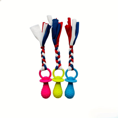Lot de 9 jouets de dentition apaisants pour animaux - Jouets à mâcher en TPR pour chats et chiens, ensemble de jouets à mâcher pour le nettoyage dentaire et l'ennui pour chiots, chatons et races de petite à moyenne taille